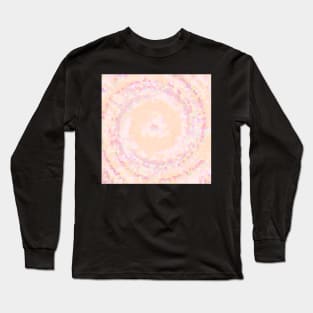 Peach and Rose Diamond Circle Long Sleeve T-Shirt